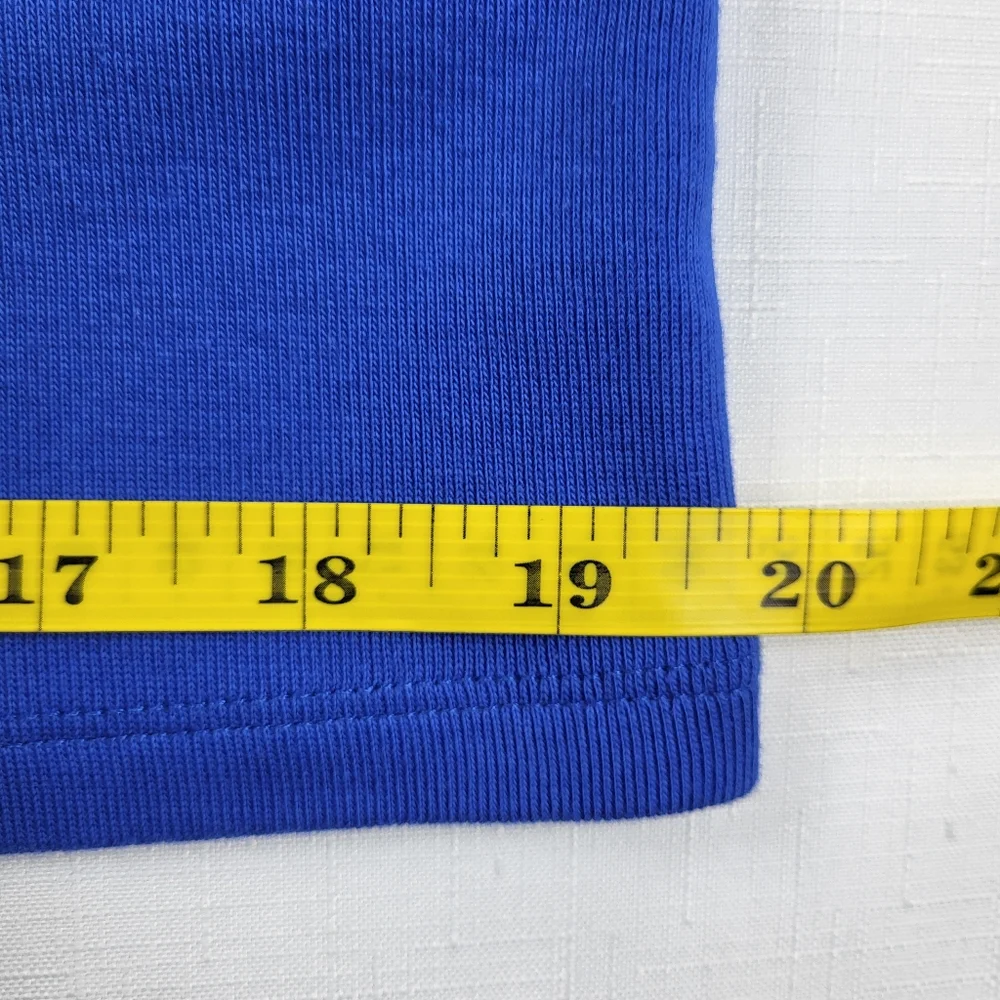 Rafaella Bright Blue OPEN CARDIGAN Womens Size M Studded Cotton 3/4 Sleeve NWT - Picture 7 of 15